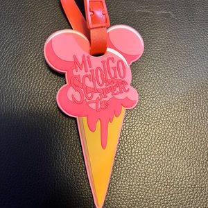 Disney ice cream luggage tag